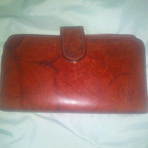 Vintage Womans Clutch / Wallet. Top Grain Cowhide